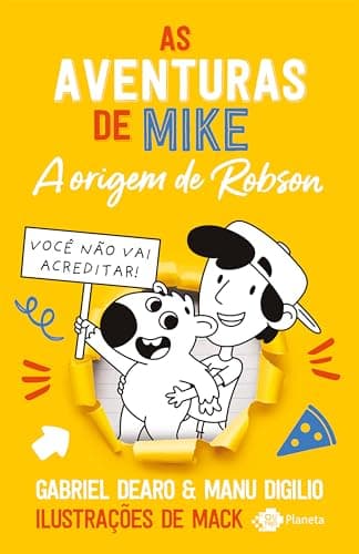Capa do livro As aventuras de Mike 4: A origem de Robson