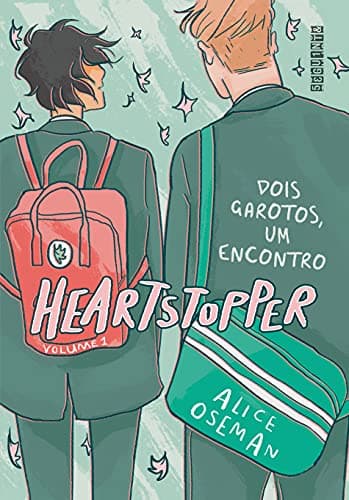 Capa do livro 1 da série Heartstopper: Dois garotos, um encontro